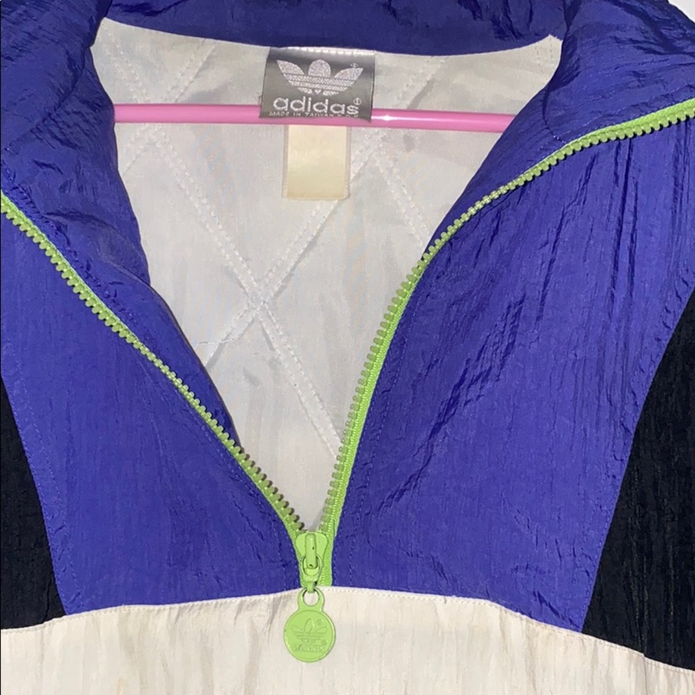 Vintage Adidas 3/4 zip windbreaker